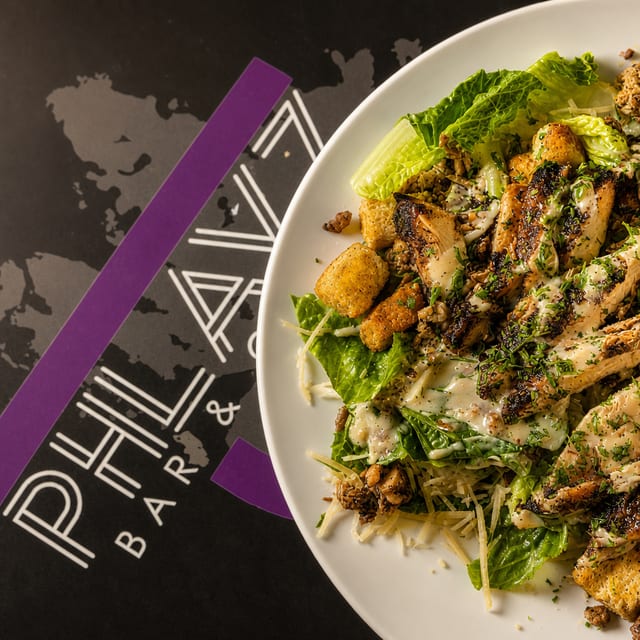 Jerk Chicken Caesar Salad.