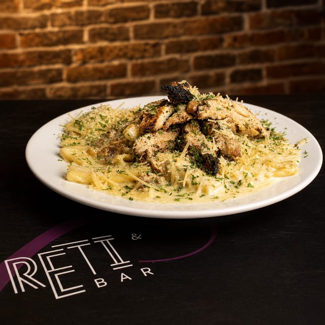 Jerk Chicken Alfredo.