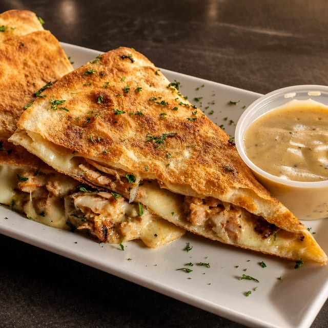 Urban Salmon Quesadillas.